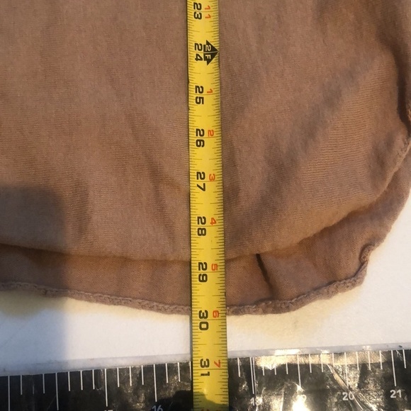 Micheal Kors size 1X tan long cashmere blend sweater,washed laid to dry - Picture 7 of 13